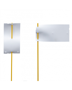 T.T. Miross etiket PVC 350 µ / 20,3 x 10 cm wit